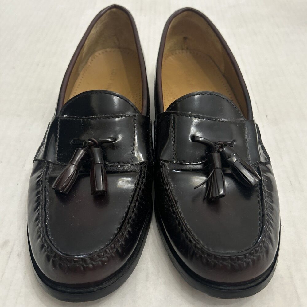 Cole Haan Men's Pinch Penny Tassel Loafer Shoes Burgundy Sz. 10 1/2 E